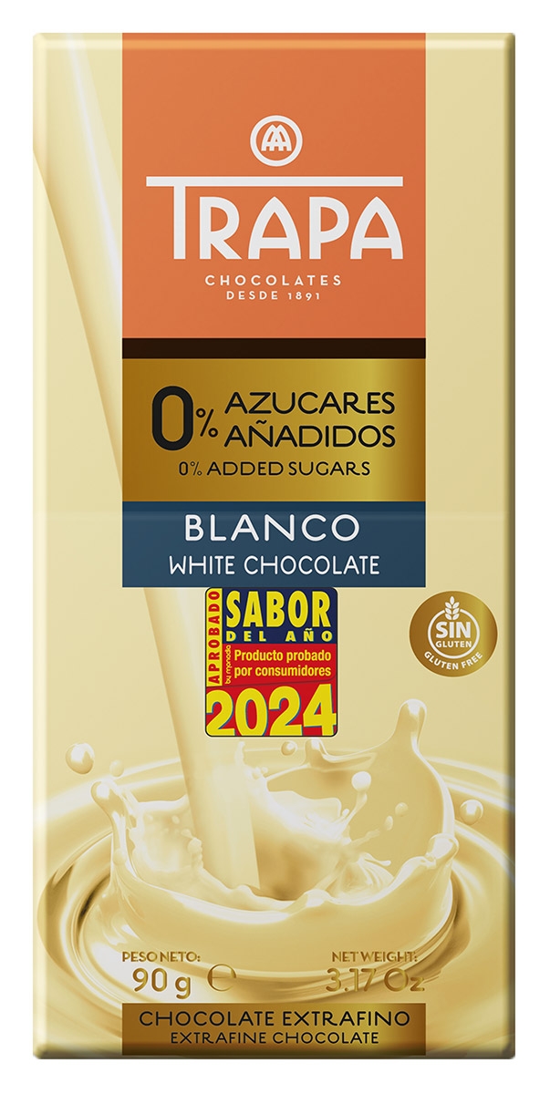 0% azúcares añadidos blanco